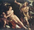 Venus y Adonis Annibale Carracci desnudos